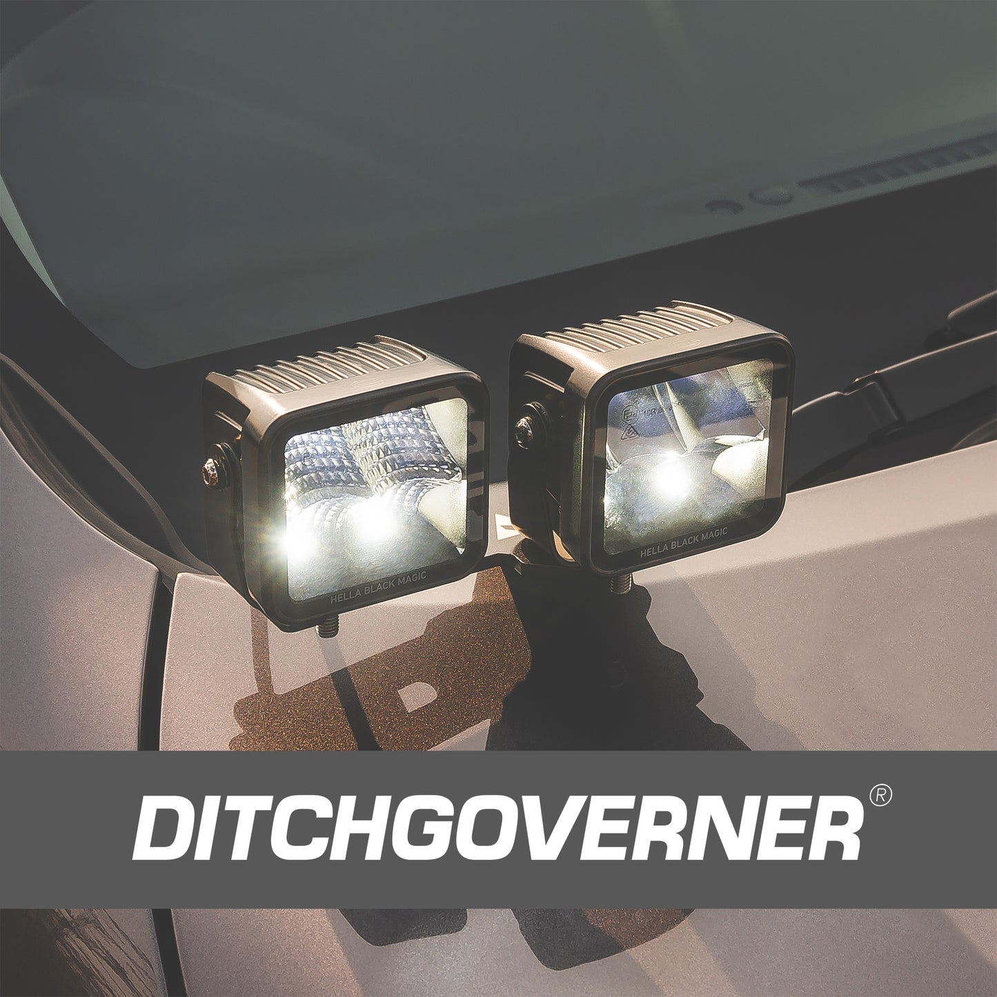 DITCHGOVERNER® DUAL DITCH LIGHT BRACKET FOR TOYOTA HILUX 2016-2025