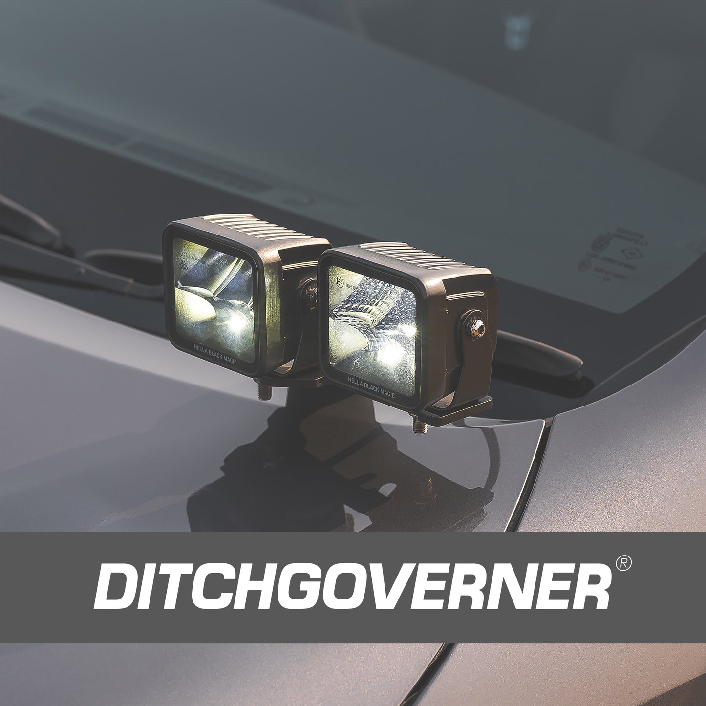 DITCHGOVERNER® DUAL DITCH LIGHT BRACKET FOR TOYOTA HILUX 2016-2025