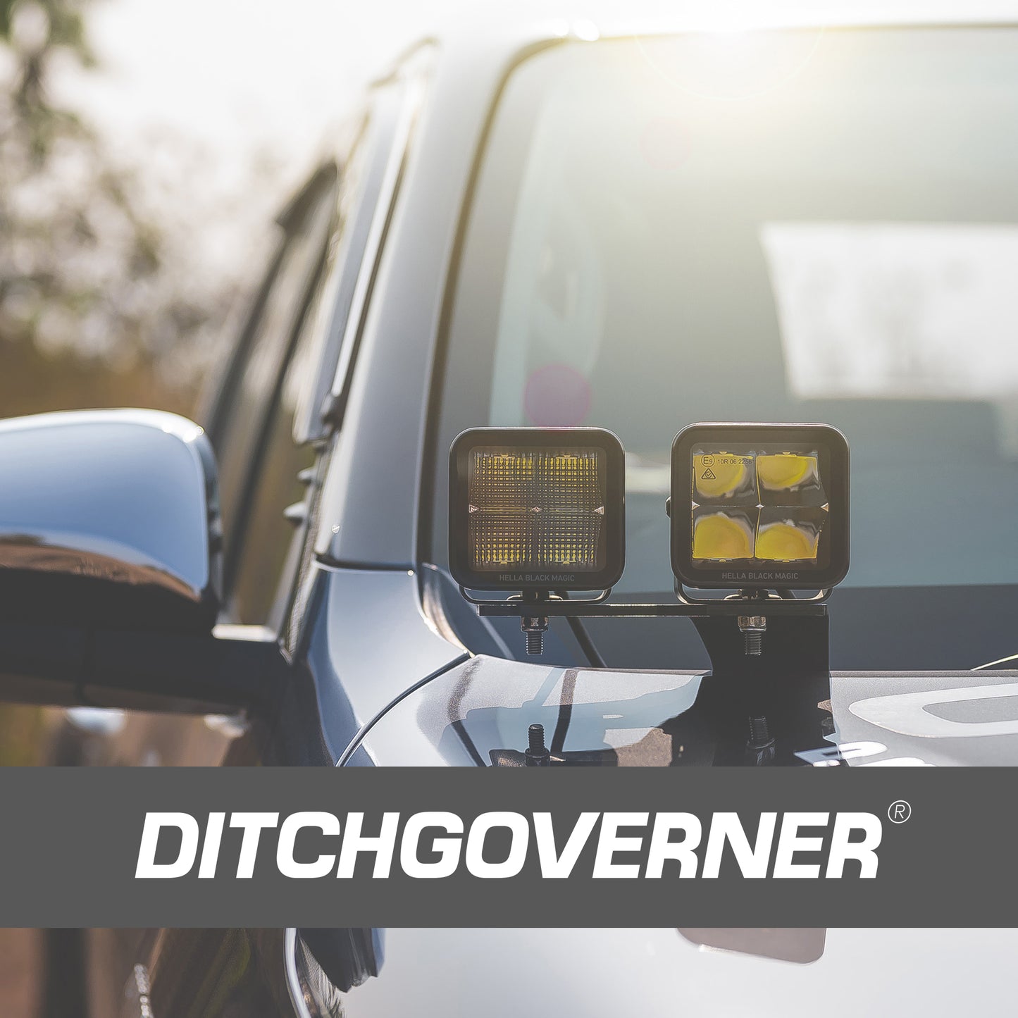 DITCHGOVERNER® DUAL DITCH LIGHT BRACKET FOR TOYOTA HILUX 2016-2025