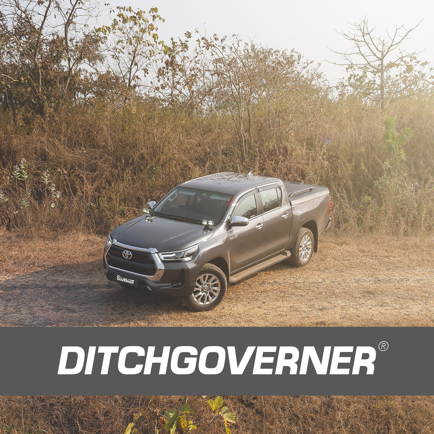 DITCHGOVERNER® DUAL DITCH LIGHT BRACKET FOR TOYOTA HILUX 2016-2025