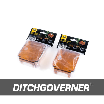 HELLA BLACK MAGIC 3.2" AMBER LENS COVERS (PAIR)