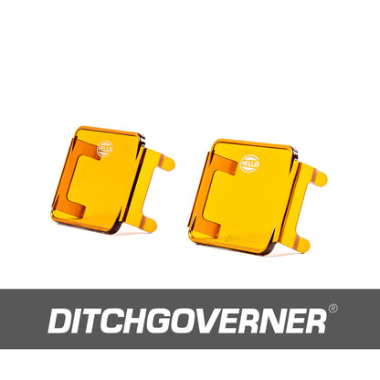 HELLA BLACK MAGIC 3.2" AMBER LENS COVERS (PAIR)