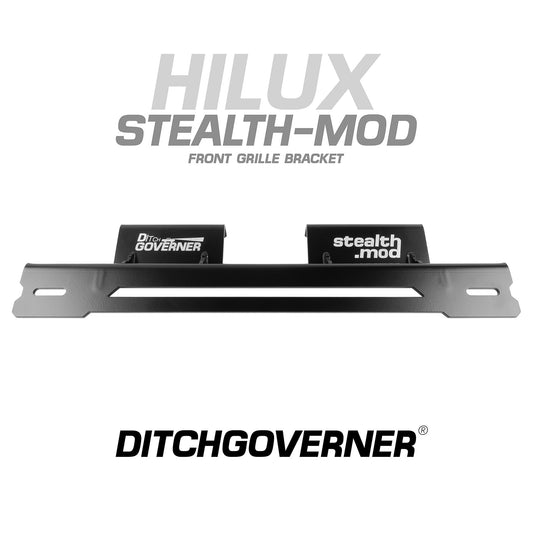 DITCHGOVERNER® STEALTH-MOD FRONT GRILLE BRACKET FOR HILUX 2016-2025