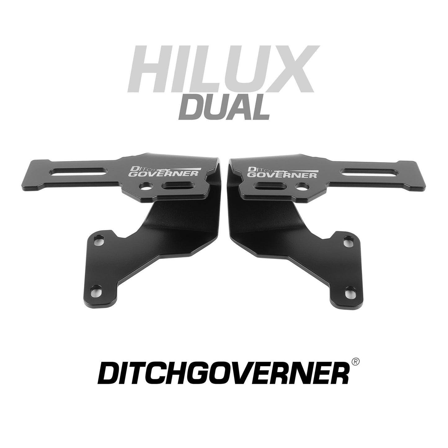 DITCHGOVERNER® DUAL DITCH LIGHT BRACKET FOR TOYOTA HILUX 2016-2025