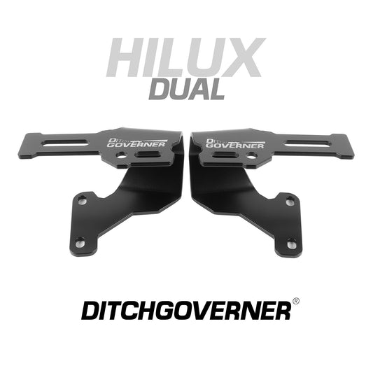 DITCHGOVERNER® DUAL DITCH LIGHT BRACKET FOR TOYOTA HILUX 2016-2025