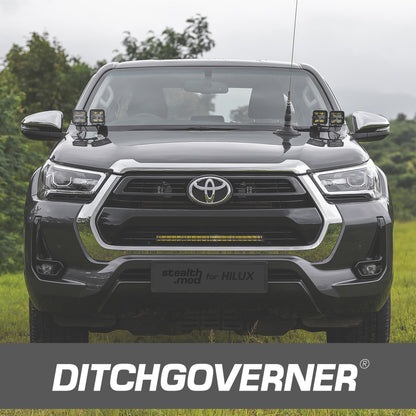 DITCHGOVERNER® STEALTH-MOD FRONT GRILLE BRACKET FOR HILUX 2016-2025